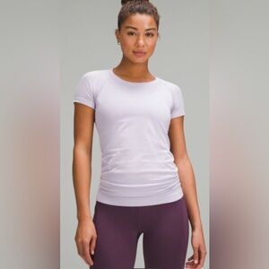 lululemon athletica Lavender Short Sleeve Top